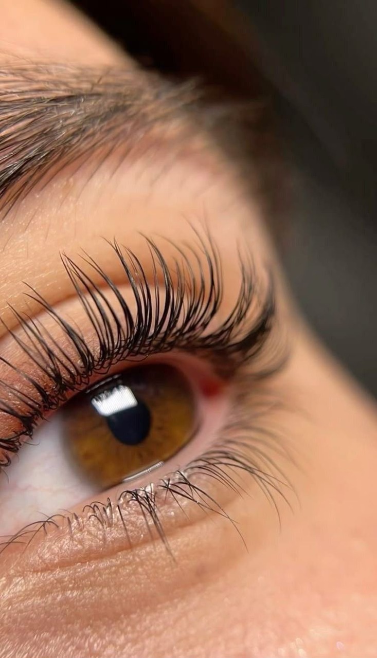 Wimpernverlängerung Nahaufnahme